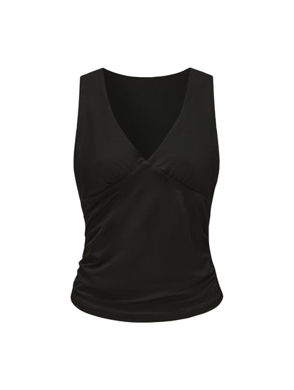 V-Neck Ruched Top
