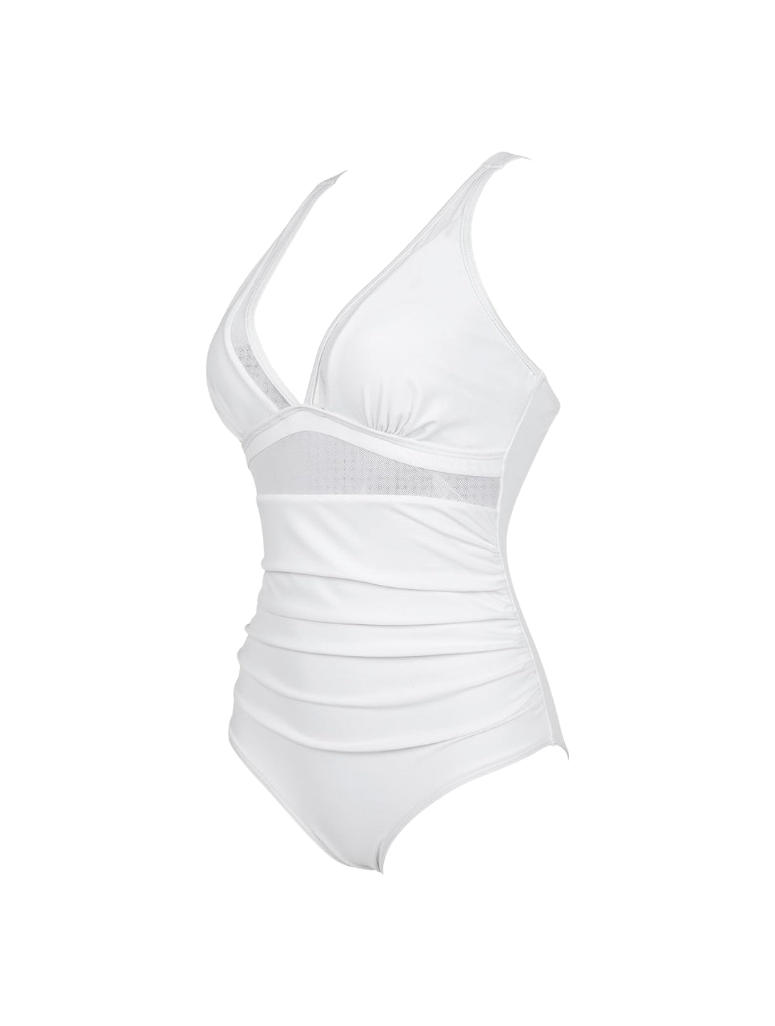 The Sculpting V-Neck Mesh Suit