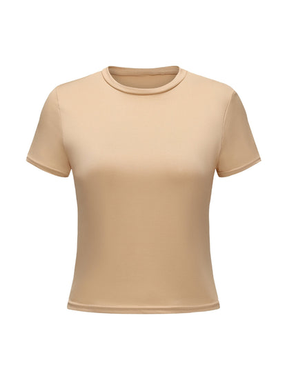 Short Sleeve Crew Neck Top