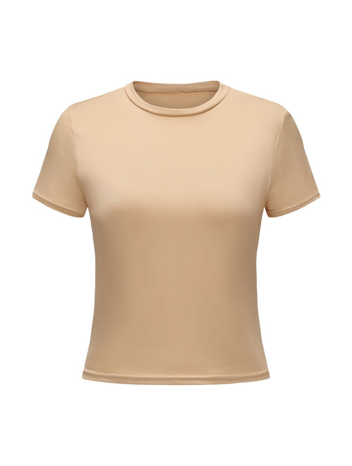 Short Sleeve Crew Neck Top