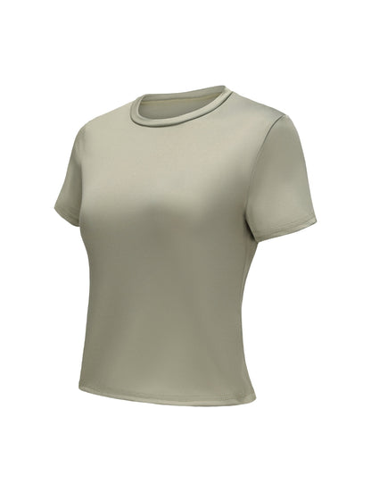 Short Sleeve Crew Neck Top