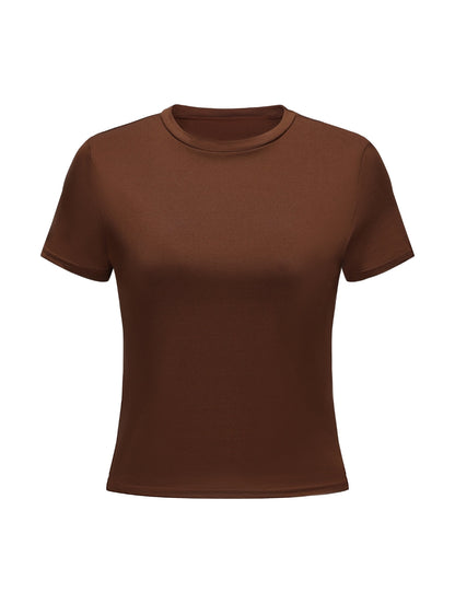 Short Sleeve Crew Neck Top