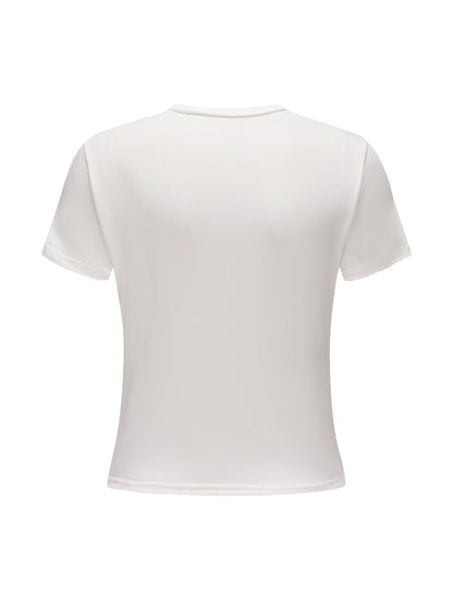 Short Sleeve Crew Neck Top