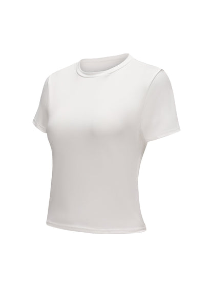 Short Sleeve Crew Neck Top