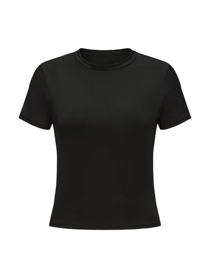 Short Sleeve Crew Neck Top