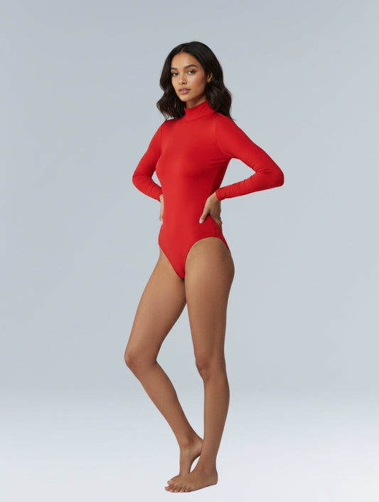 Long Sleeve Turtle Neck Bodysuit